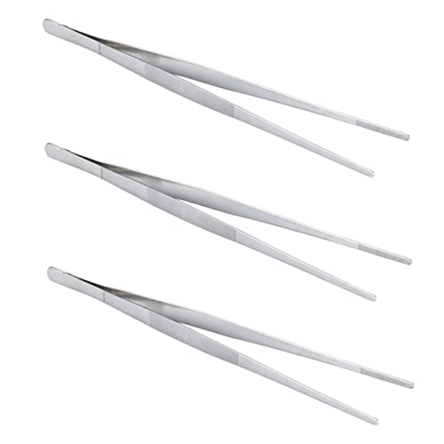 Ciieeo 3pcs Essential Kitchen Tool Food Clips Tweezers Small Cooking Tongs for Restaurant Home