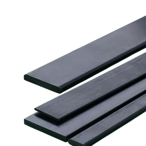 Barra plana de fibra de vidrio negra de 500 mm, pletina de GFRP de 5 mm para soporte industrial