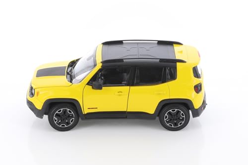 Renegade Trailhawk SUV a escala 1:24 amarillo miniatura 5
