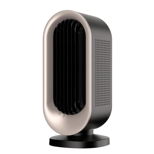 Calefactor eléctrico con ventilador y calefacción cerámica PTC: mini radiador de calentamiento rápido bajo consumo for el hogar, dormitorio u oficina en invierno,Dispositivo de calentamiento(Nero)