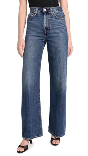 Levi's Women's Ribcage Wide Leg Jeans, Polar Perimeter, 28
