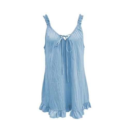 Robe d'été ajustable à bretelles réglables et coupe ample
