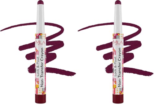 Image of Mila Beaute Lock & Pout Matte Crayon Lipstick for Women I Smudge Proof & Transfer-Proof Lipstick I Hydrating with Ceramides & Shea Butter I Highly Pigmented & Glides Smoothly | Suitable for Indian Skin Tones - High Energy