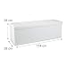 Relaxdays Banco plegable, Baúl de almacenaje, Cuero sintético, 38 x 114 x...