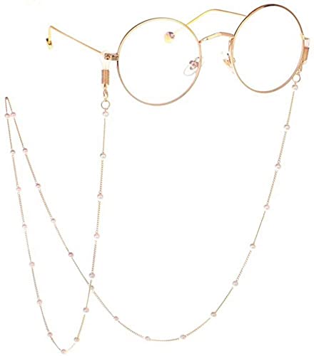 Óculos antideslizantes para pescoço pendurado estilo corrente de óculos pérola artificial presente p