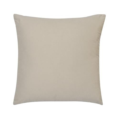 Image of Wakefit Designer Cushion Cover | 16x16 inch | Velvet Foil Print Fabric | Machine Washable | Pack of 1 | Double Arc | Off White Fabric & Golden Print