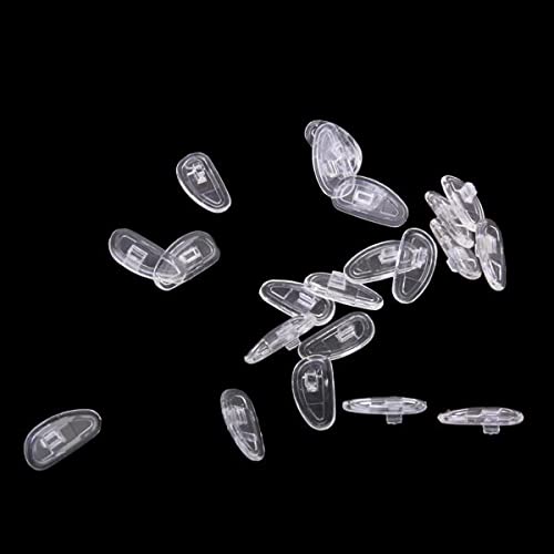 JAZZY PEARLS 25 Pairs of Cashew Shaped Crystal Silicone Eyeglass Snap In Style Nose Pads-image-19