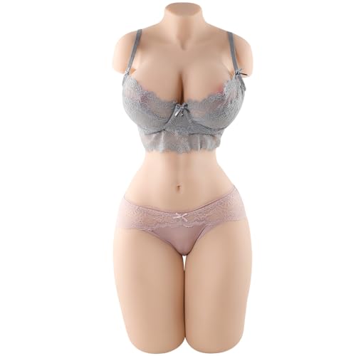 Image of 54LB Male Sex Doll Full Size Sex Doll Realistic Female Torso with Big Boob | Life Size Sex Doll with Soft Buttock Full Body Sex Doll Male Masturbator with Tight Vagina and Anal Channel Sex Doll for Men