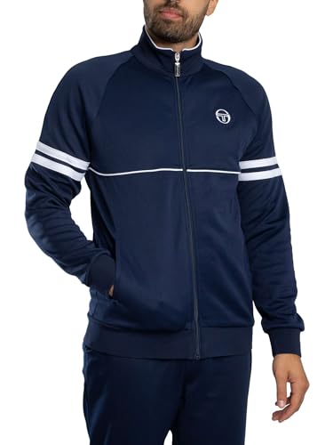 Sergio Tacchini Uomo Orion Track Jacket, Maritime Blue/White, L