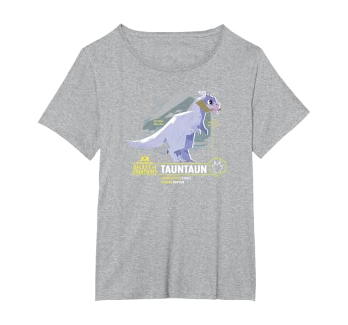 Star Wars Galaxy Of Creatures Tauntaun Poster T-Shirt, Women's Plus, Heather Grey, 6X