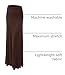 MBJ WB670 Womens Fold-Over Maxi Skirt XXL Brown