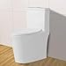 Wonchael WK0892 Small One Piece Toilet Dual Flush 1.1/1.6 GPF Soft Closing Seat,White Suitable for Tiny Bathrooms 12