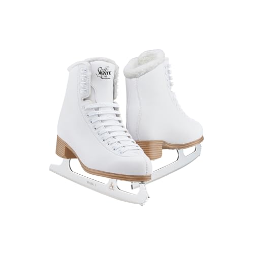 Jackson Ultima Jackson Classic Softskate Figure Skates for Women and Girls in white| Olympian Quality Ice Skates | Womens Size-9.0 | JC380.FL.090