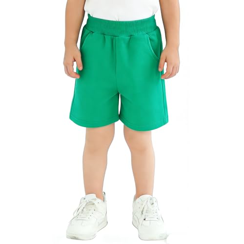 YAGATA Toddler Boys Girls Shorts Kids Cotton Summer Shorts 4-5T Green 120