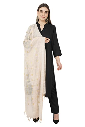 Image of Rhe-ana Women's Art Silk /Viscose Stole Dupatta for women | Stoles for Girls Stylish | Shawl And Stall For Ladies With Polka Dots 30 x 90 Inches