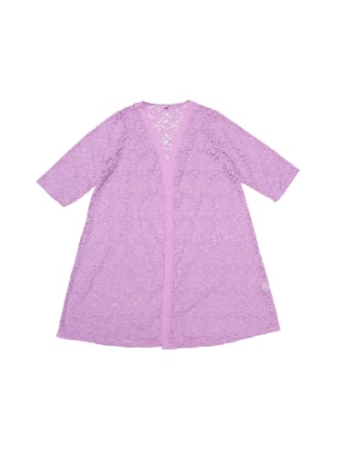 Image of Agnes Orinda Plus Size Cardigans for Women Lace Cardigan Lightweight Crochet 3 /4 Sleeve Cover Up Jacket