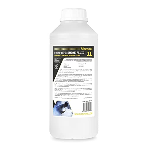 BeamZ liquide pour machine à fumée 1L - Économique et écologique, ne laisse pas de résidus, fumée de qualité, non toxique pour la santé et l'environnement Cover