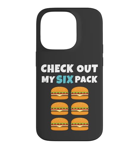 Funny Burger Lover Check Out My Six Pack Cheeseburger �X�}�z�P�[�X iPhone 14 Pro �p