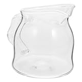 Genérico Jarra de Vidrio para Espresso y Crema Pequeña y Ligera Resistente y para Café Bar y Restaurante Dispensador Transparente para Leche y Agua