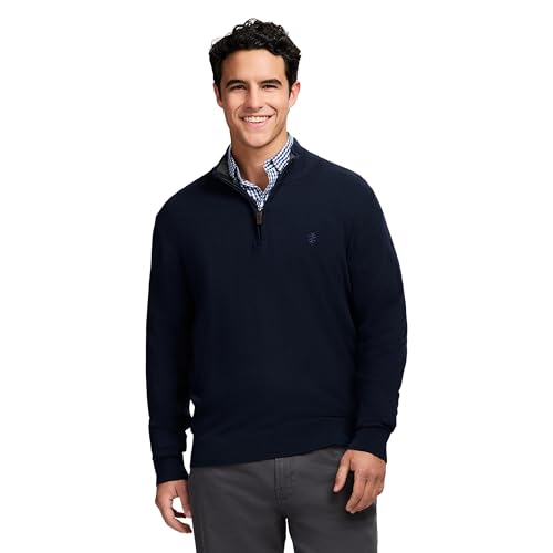 IZOD Men's Premium Essentials Quarter Zip Sweater