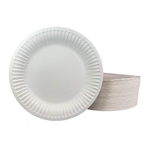 DHG PROFESSIONAL The Heavy Weight Standard 9-Inch Grease Resistant Paper Plates coated, White 125 Plates Cover