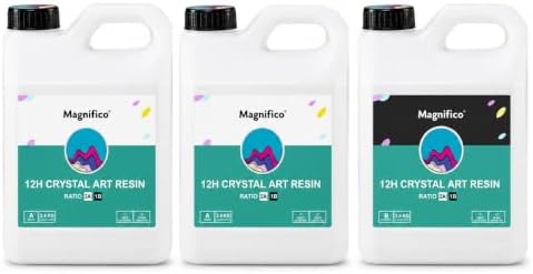 MAGNIFICO 12H Resin Crystal Clear 2:1 Epoxy Resin & Hardener Kit | 7.2 KG