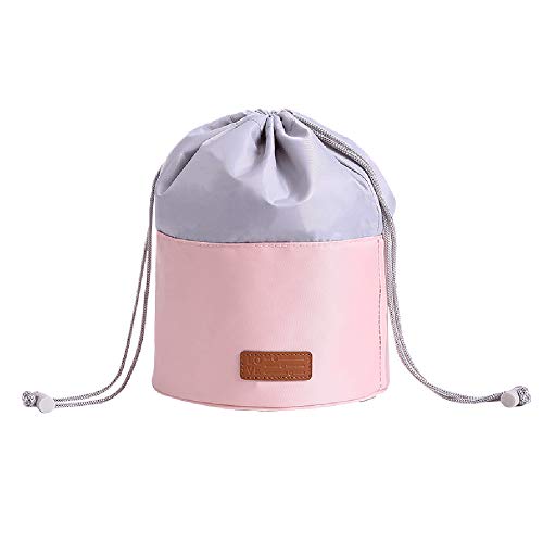 Preisvergleich Produktbild JunNeng Kulturbeutel mit Kordelzug, wasserdicht, Reise-Kosmetiktasche, Make-up-Aufbewahrungstasche, multifunktional, tragbar, Outdoor, Haushalt, Organizer, Tasche für Damen und Herren, rose