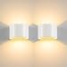 Produktbild BELLALICHT LED Wandleuchte Innen Außen Warmweiß 2er Set mit Einstellbar Abstrahlwinkel Up Down 12W IP65 Wasserdicht Wandlampe für Bad Flur Kinderzimmer Treppenhaus Wohnzimmer Schlafzimmer