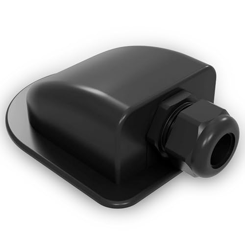 Offgridtec 1-Wege Solar Kabel Dachdurchführung für Kabeldurchmesser 13mm-18mm, Wasserdicht & Staubdicht ABS Kunststoff für Dach- und Außeneinsatz, Für Wohnmobile & Fahrzeuge, 15x10x5 cm - Schwarz Offgridtec 1-Wege Solar Kabel Dachdurchführung für Kabeldurchmesser 13mm-18mm, Wasserdicht & Staubdicht ABS Kunststoff für Dach- und Außeneinsatz, Für Wohnmobile & Fahrzeuge, 15x10x5 cm - Schwarz