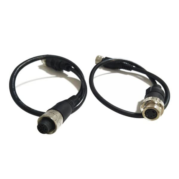 Conectores M12 de 4 Pines a Mini DIN Pack 10 Cables Rectos AWG22 de 30 cm para Automatización