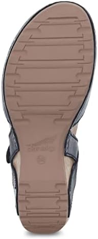 Dansko Tiffani Wedge Sandal for Women – Cushioned, Contoured Footbed for All-Day Comfort and Support Black Sandals 7.5-8 M US | Image 2