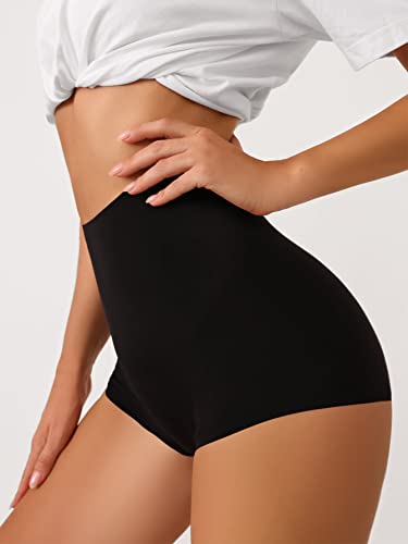 Shein Women's High Waisted Shapewear Panty Seamless Tummy Control Boy Shorts Underwear Black Xl #TOP2