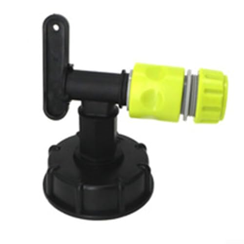Image of Water Butt Tap with 3/4 inch For BSP Thread and Quick Click Garden Hose Connector for Secure Fit and Adjustable Flow Rate
