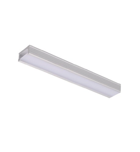 WAC Lighting LED-T-CH Ridgid Aluminum Channel for InvisiLED,Black