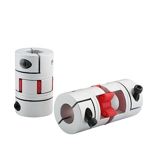 Rigid coupling,Stainless steel rigid coupling 1pcs D20L30 CNC Motor Coupling Aluminum Plum Flexible Shaft Coupling Motor Connector(D20 L30 d5x8)