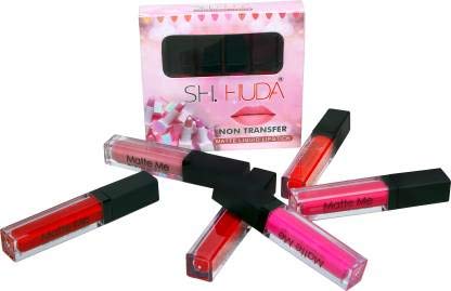 SH. HUDA Premium Matte Me Liquid Beauty Lipstick Set Of 6pc