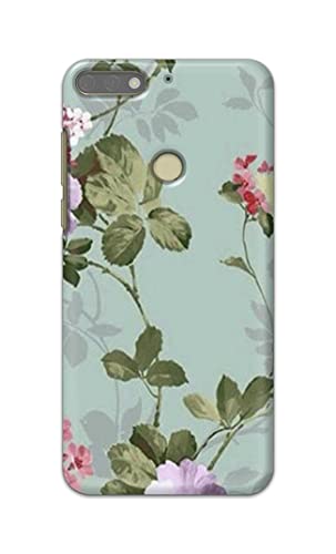 Image of Printed Hard Back Cover Case for Honor 7C | Huawei Y7 Prime 2018 | Huawei Y7 2018 | Nova 2 Lite Back Cover (Floral Painting) -702