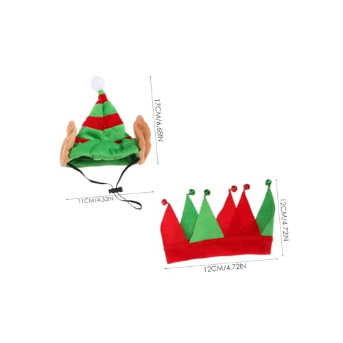 Set de Sombrero y Collar Navideño para Mascotas miniatura 2