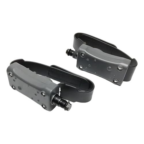 Pedales de ciclismo de interior con correas ajustables, accesorios de fitness antideslizantes y textura para bicicletas de ejercicio