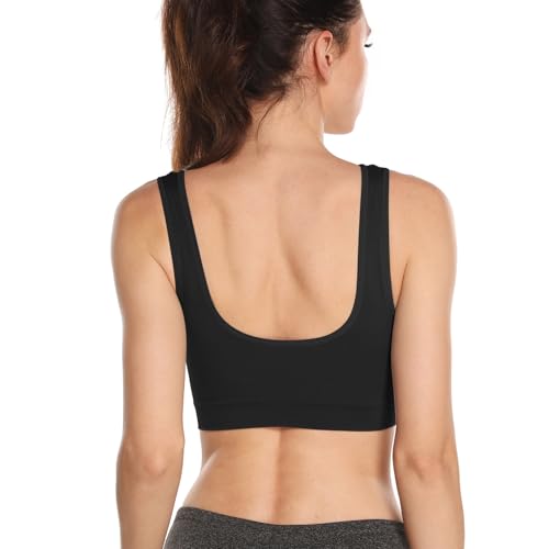 Image of Onory 3 Pack Sports Bras for Women Wirefree Padded Workout Yoga Gym Fitness Bra Medium Support