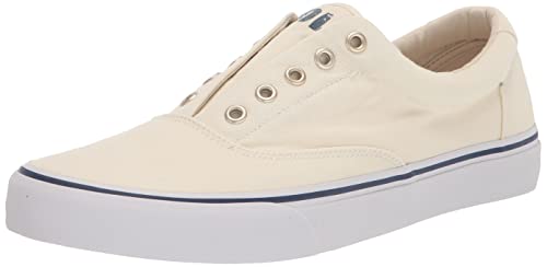 POLO RALPH LAUREN メンズ キートン レースレス スニーカー, シッククリーム, 11