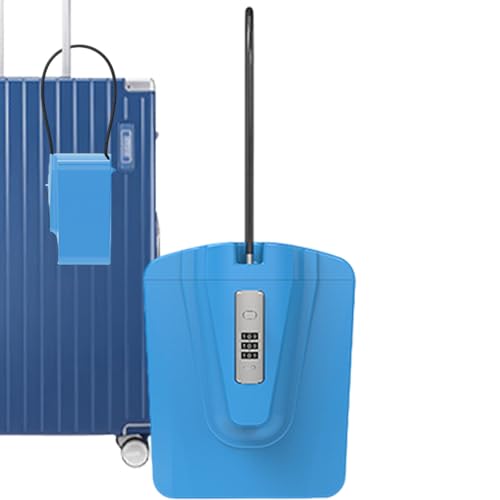 Walopola Caja de seguridad de viaje, caja de seguridad de gran capacidad, caja de bloqueo portátil para llaves de casa, caja de seguridad para llaves de casa, caja fuerte con cerradura de combinación