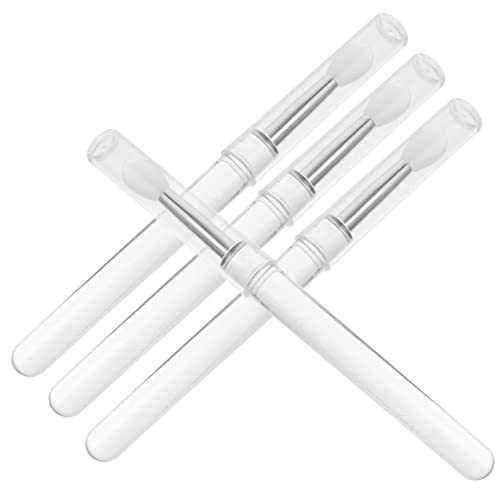 minkissy Dustproof Silicone Lip Brush Set 4pcs Lip Makeup Brushes for Comfortable Use Easy Cleaning Perfect for Home Salon