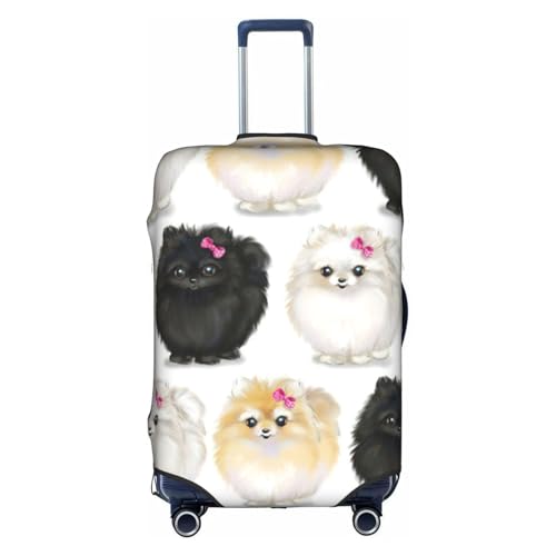 Housse de bagage élastique Poméranie blanc L : l'accessoire indispensable de vos vacances