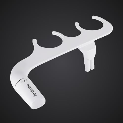 Hindware Bidet Attachment with Handle | Easy Clean - B6 | One-Knob Control | Adjustable Water Pressure | Dual Nozzle for Rear & Female Cleaning | Self Cleaning Nozzle