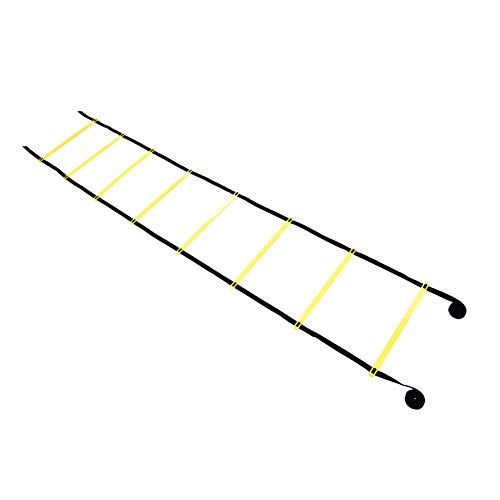 Soccer Football Ladder for Speed Training Fitness Jumping, 8 Rung Design for Safety, Suitable for Various Sports Activities