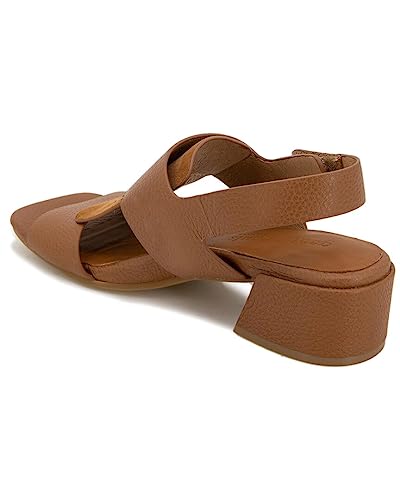 Park Interlock Leather Sandal Cognac / 112