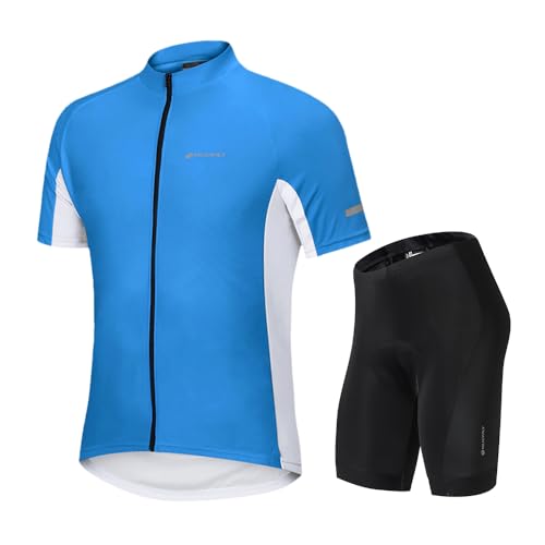 Short rembourré et maillot de cyclisme bleu homme S contre les irritations