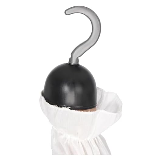 Smiffy'S 511 Garfio De Pirata, Pvc, Negro