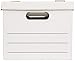 Amazon Basics Storage/Filing Boxes with Lift-Off Lid - Letter/Legal Size, Sturdy, Easy Assembly, White, 16.2